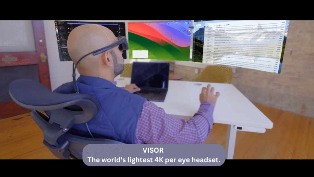 VISOR The world's lightest 4K per eye headset
