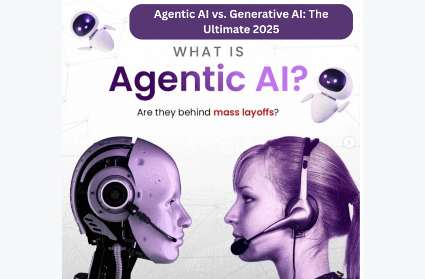 Agentic AI vs Generative AI The Ultimate 2025