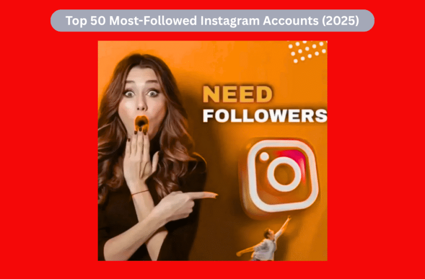Top 50 Most-Followed Instagram Accounts (2025)